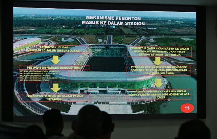 Teks Foto :   Persiapan Stadion Utama Sumatera Utara (Foto : Ist) 