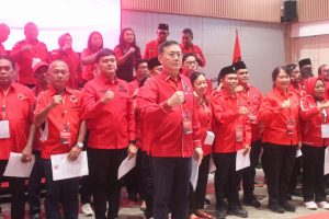 Hasyim SE Dilantik, Sekretaris Dan Bendahara DPC PDI Perjuangan Kota Medan Lagi Disiapkan. Jumat 12 Desember 2025 Samosir